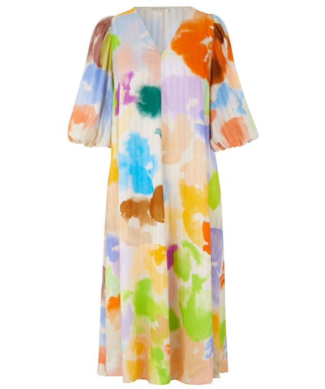 Stine Goya Seersucker Midi Dress