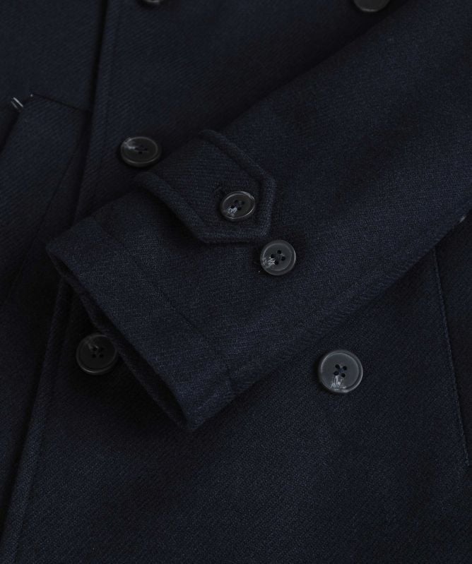 Seinse Double Breasted Peacoat