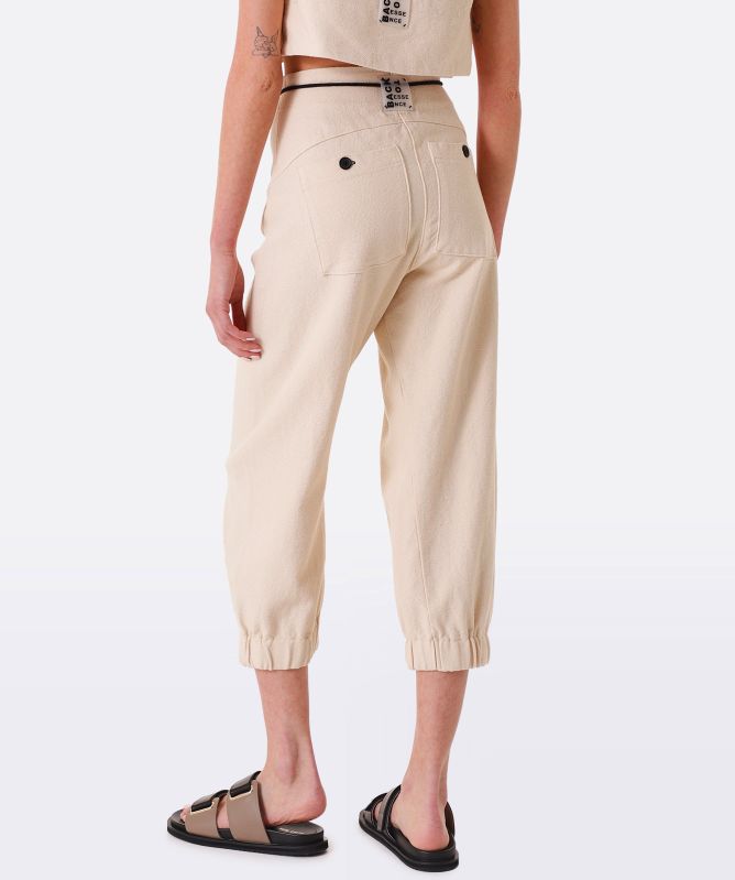 Lurdes Bergada Textured Cotton Pants