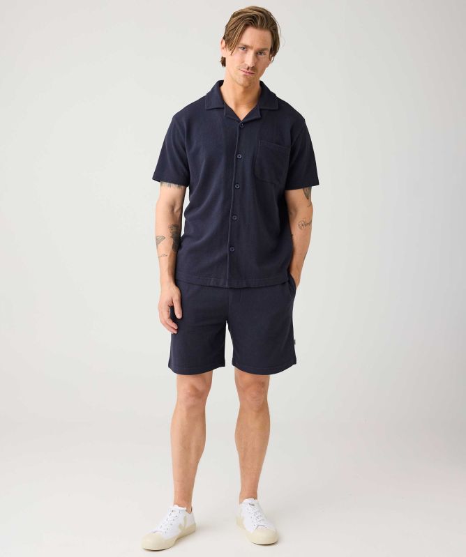 Knowledge Cotton Box Fit Short Sleeve Shirt