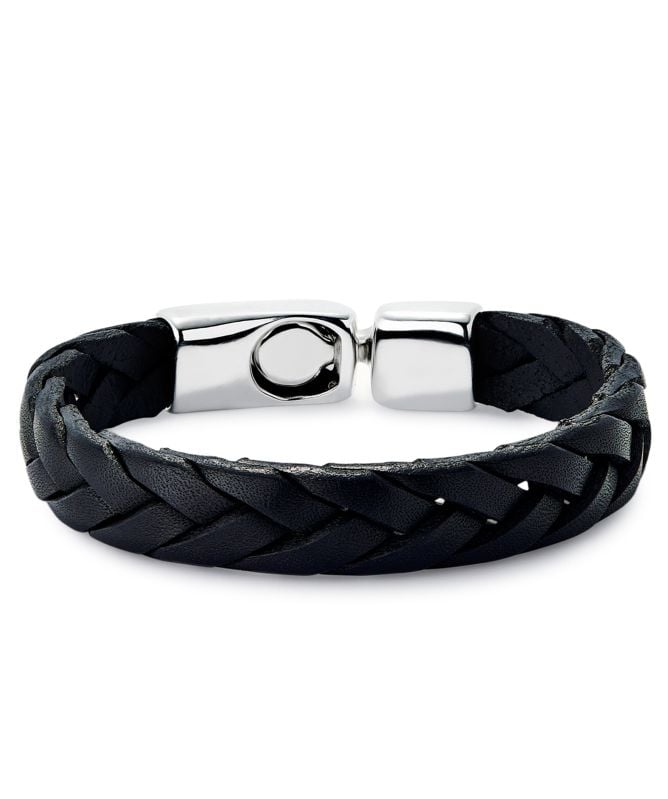UNOde50 Braided Leather Clasp Bracelet