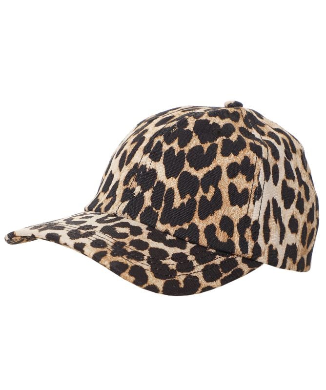GANNI Leopard Canvas Cap | Jules B