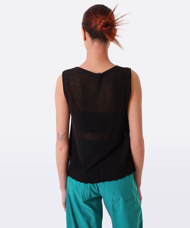 Lurdes Bergada Asymmetric Knitted Vest