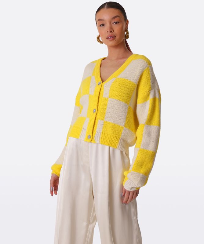 Stine Goya Check Amara Cardigan