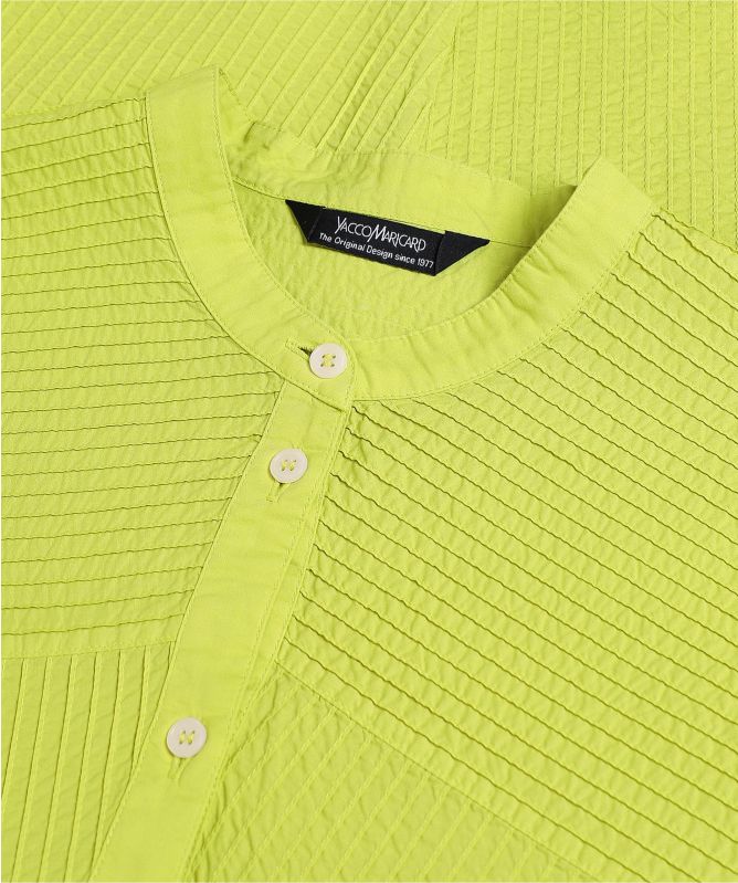 Yaccomaricard Collarless Oversized Shirt