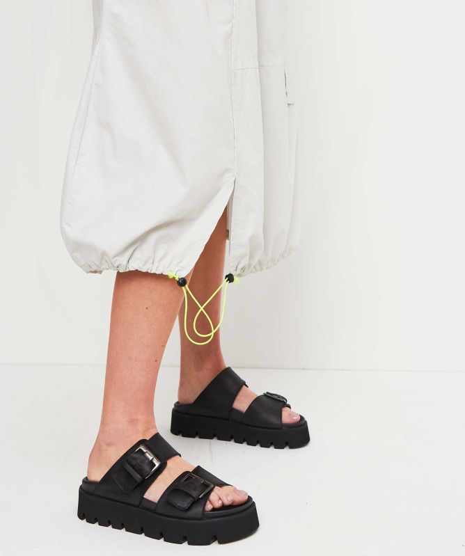 Lurdes Bergada Flared Drawstring Midi Skirt