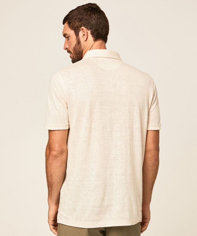 Hackett Linen Polo Shirt