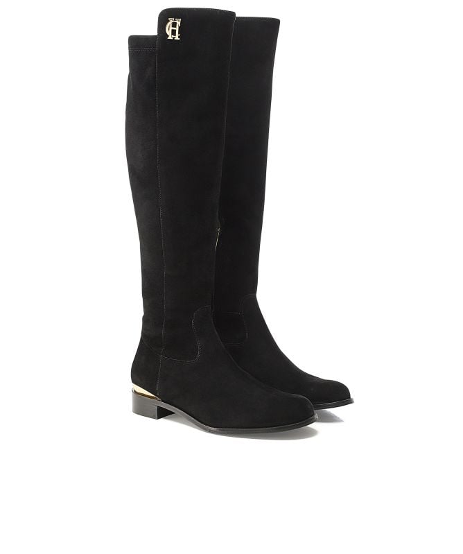 Holland Cooper Albany Suede Knee Boots