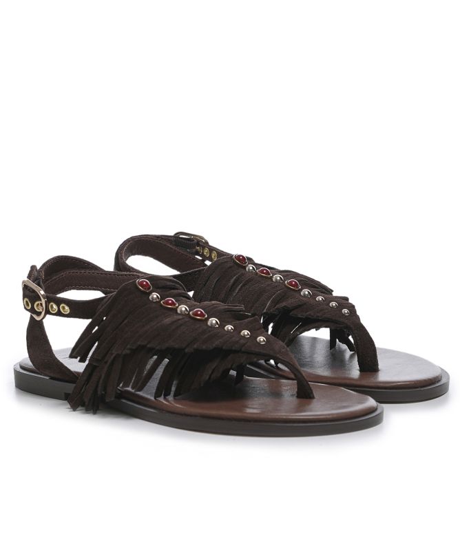 INUOVO Fringe Sandals