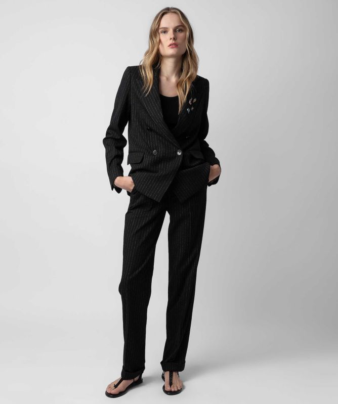 Zadig and Voltaire Valdo Pinstripe Blazer