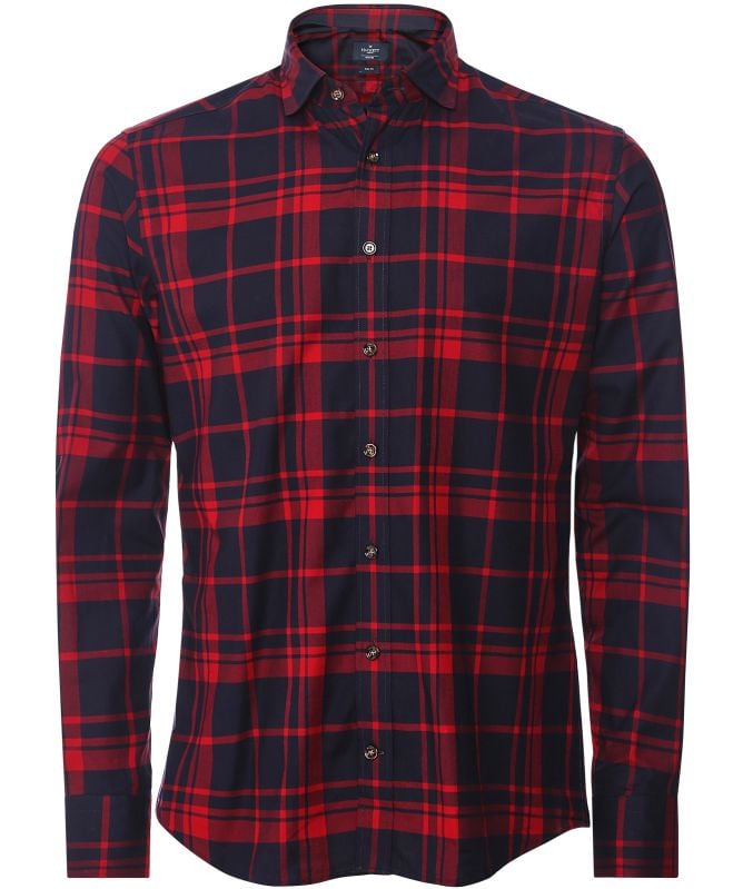 Hackett Slim Fit Plaid Flannel Shirt
