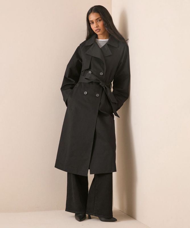 Nobody's Child Double-Breasted Ericana Trench Coat