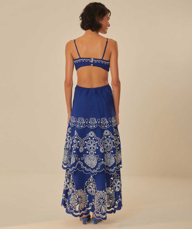 FARM Rio Flower Richelieu Midi Dress