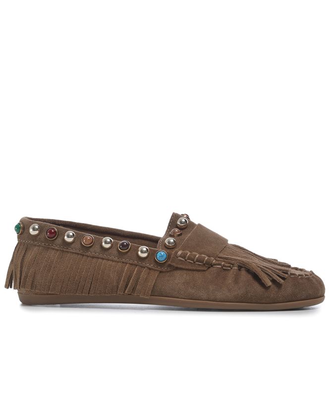 INUOVO Jewel Fringe Moccasins