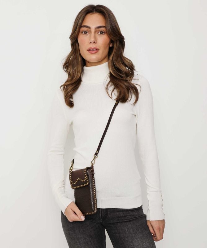 Campomaggi Rivet Detail Phone Pouch