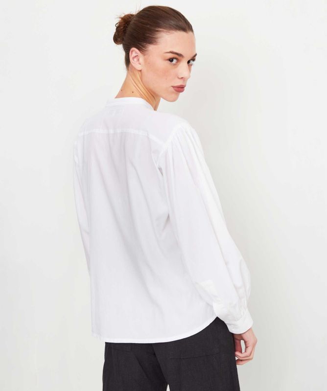 Lurdes Bergada Puff Sleeve Tencel Shirt
