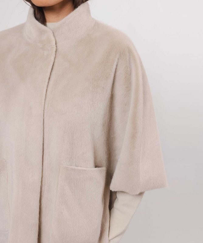 Rino and Pelle Dewi Faux Fur Cape