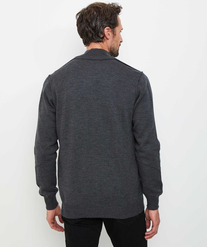 Gran Sasso Virgin Wool Zip Cardigan