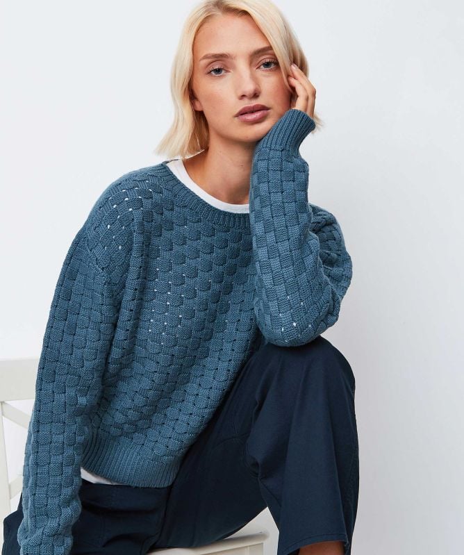 OSKA Textured Grid Knit 525/8545 Jumper