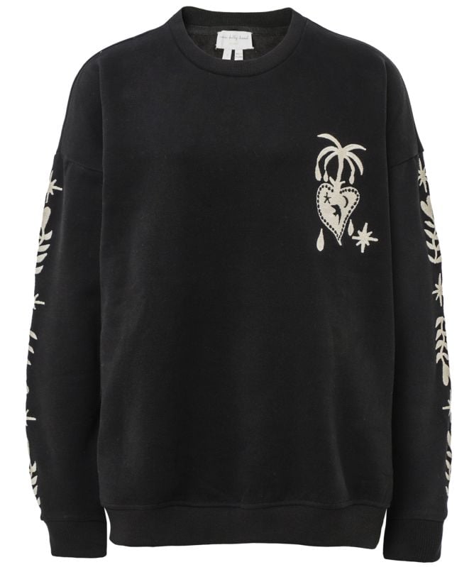 Never Fully Dressed Embroidered Crew Sweatshirt