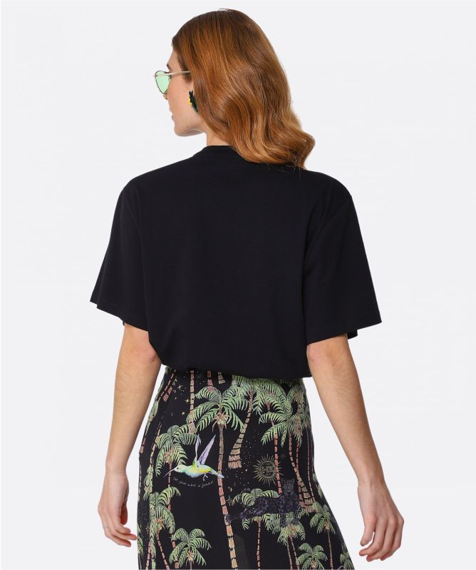 Hayley Menzies Pima Cotton Beaded Shell T-Shirt