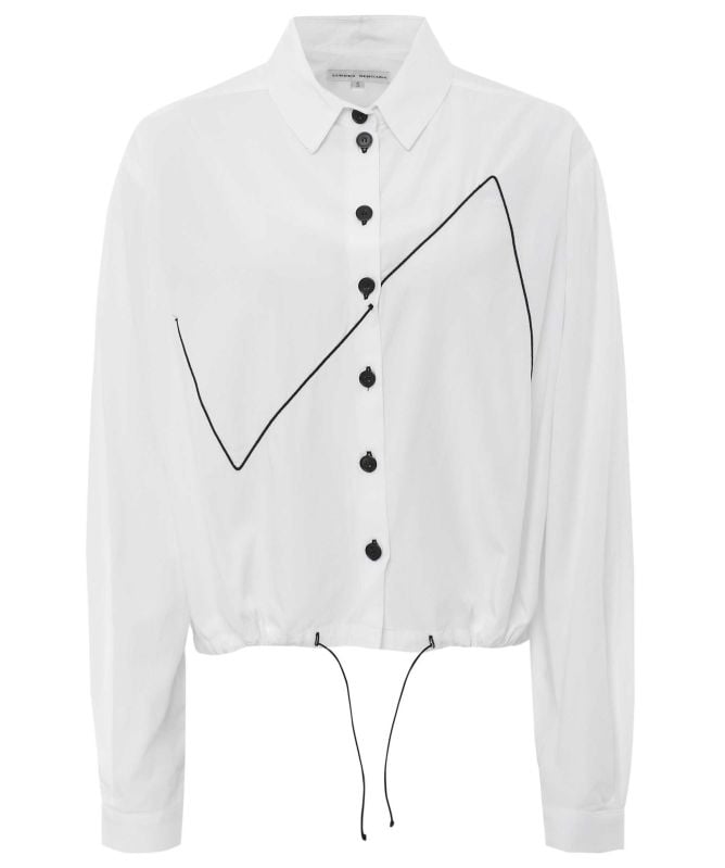 Lurdes Bergada Pop Zigzag Embroidered Shirt