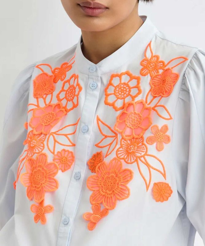 Essentiel Antwerp Jorja Appliqué Flower Shirt
