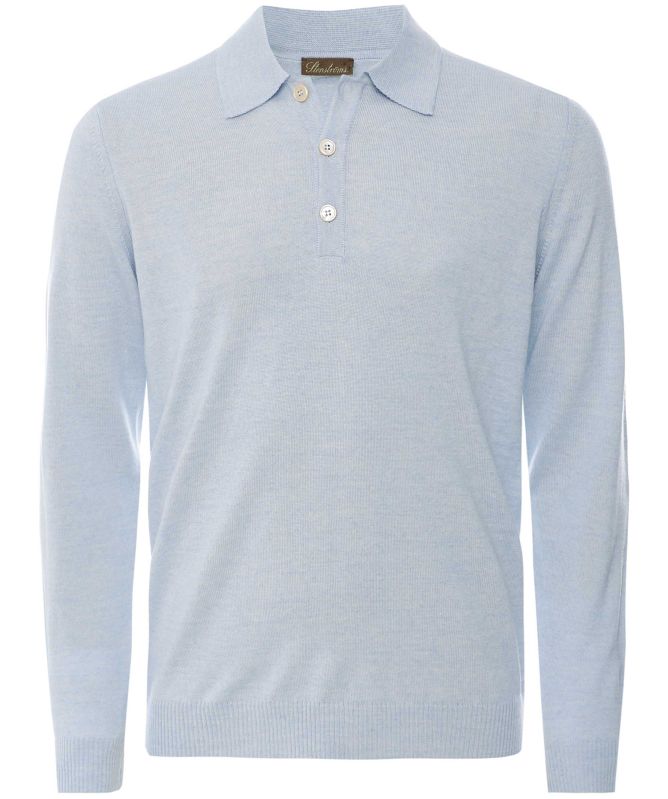 Stenstroms Long Sleeve Merino Polo