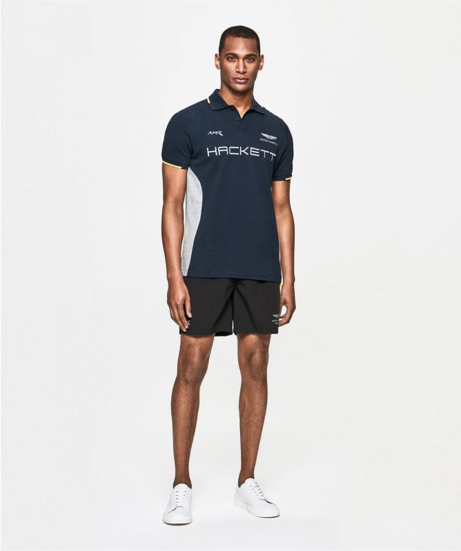 Hackett Contrast Panel AMR Polo Shirt