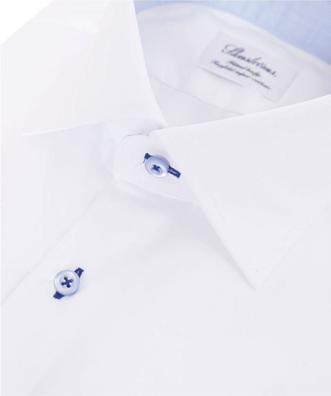 Stenstroms Fitted Body Stripe Trim Shirt