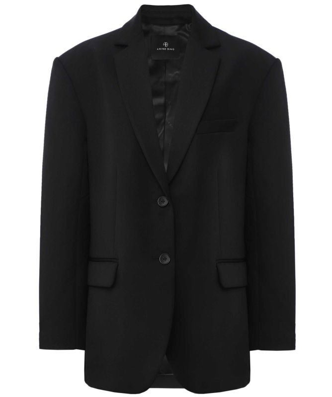 Anine Bing Quinn Wool Blazer