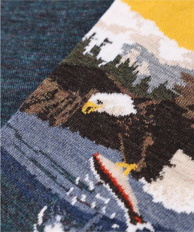 J. Blades Wool Blend Eagle Socks