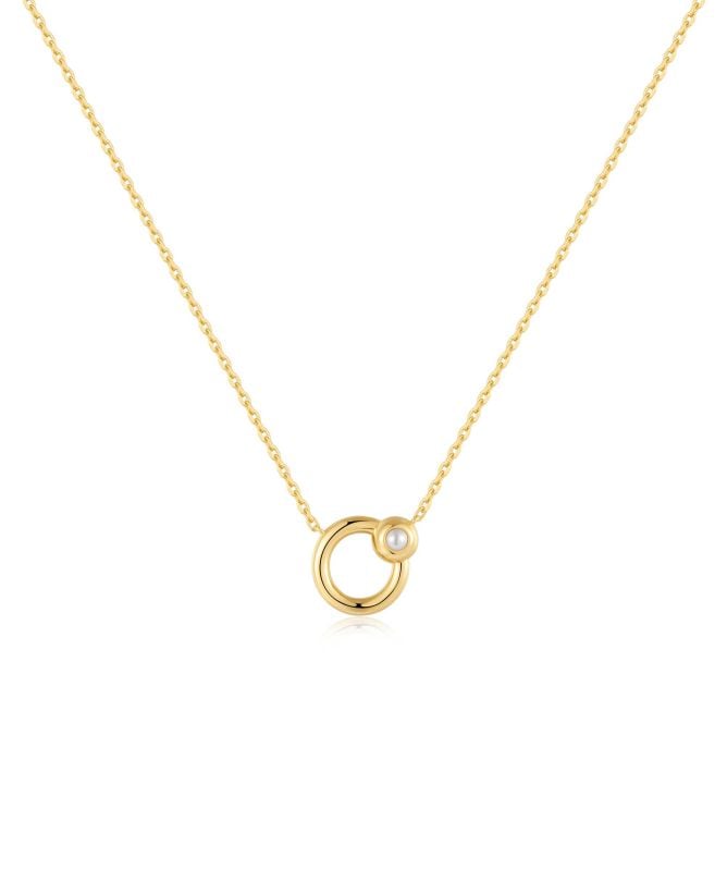 Ania Haie Hoop Freshwater Pearl Necklace