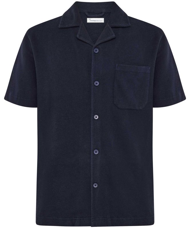Knowledge Cotton Box Fit Short Sleeve Shirt