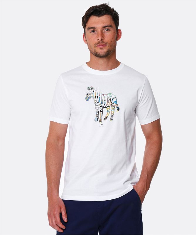 Paul Smith Organic Cotton Comic Zebra T-Shirt
