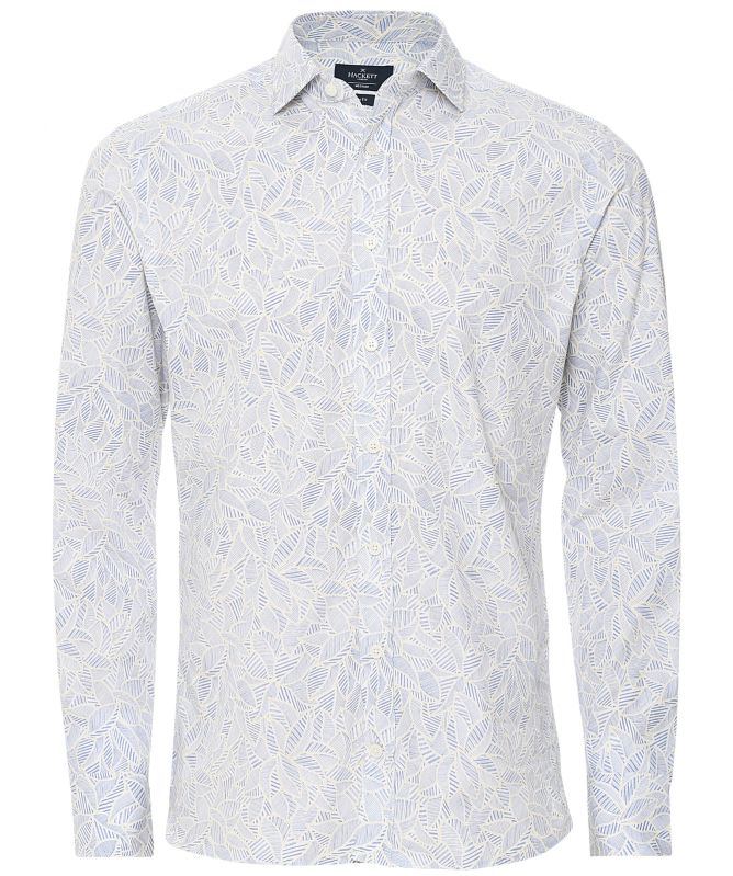 Hackett Slim Fit Leaf Print Shirt