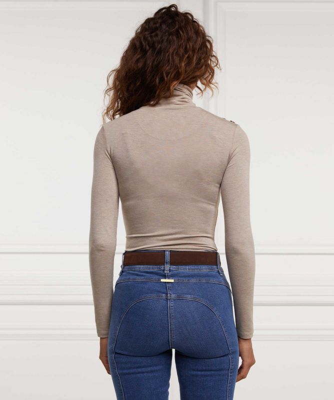 Holland Cooper Long Sleeve Roll Neck Top