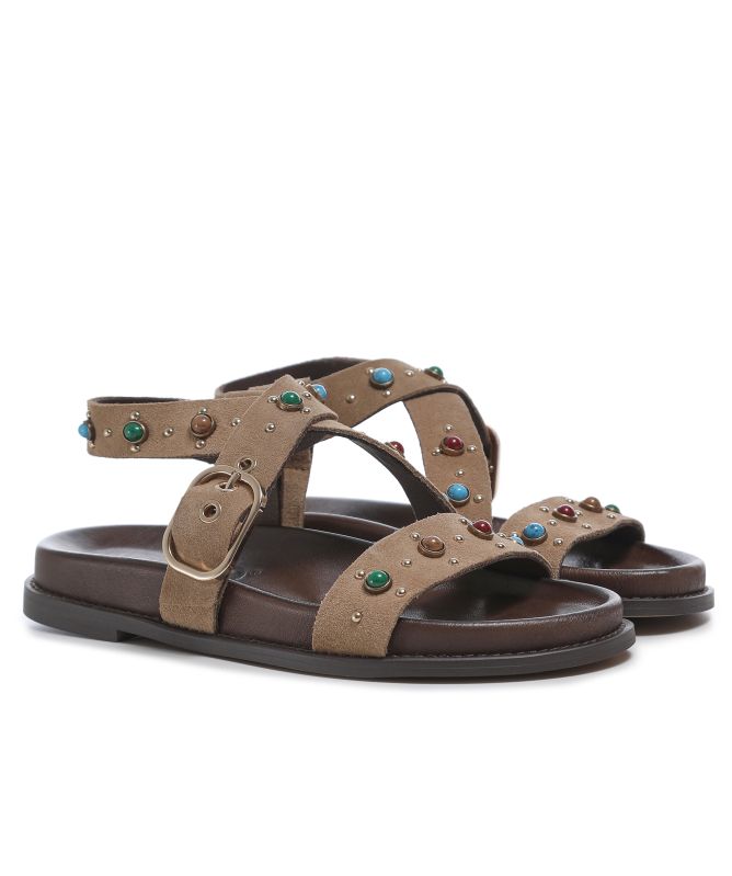 INUOVO Studded Strap Sandals