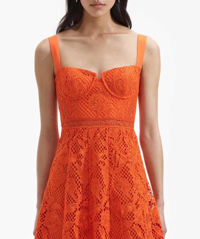 Self-Portrait Lace Midi Dress