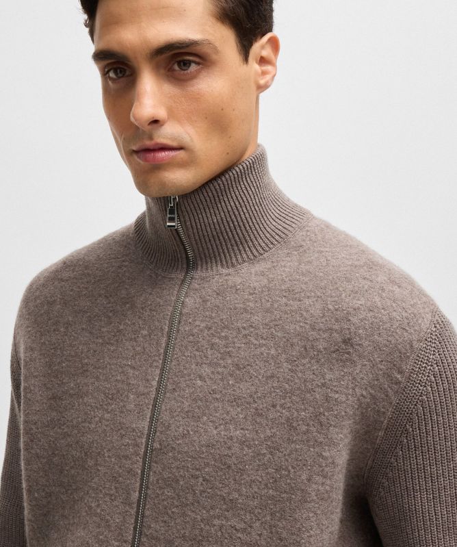 BOSS Cotton Wool H-Emeraviglio Cardigan