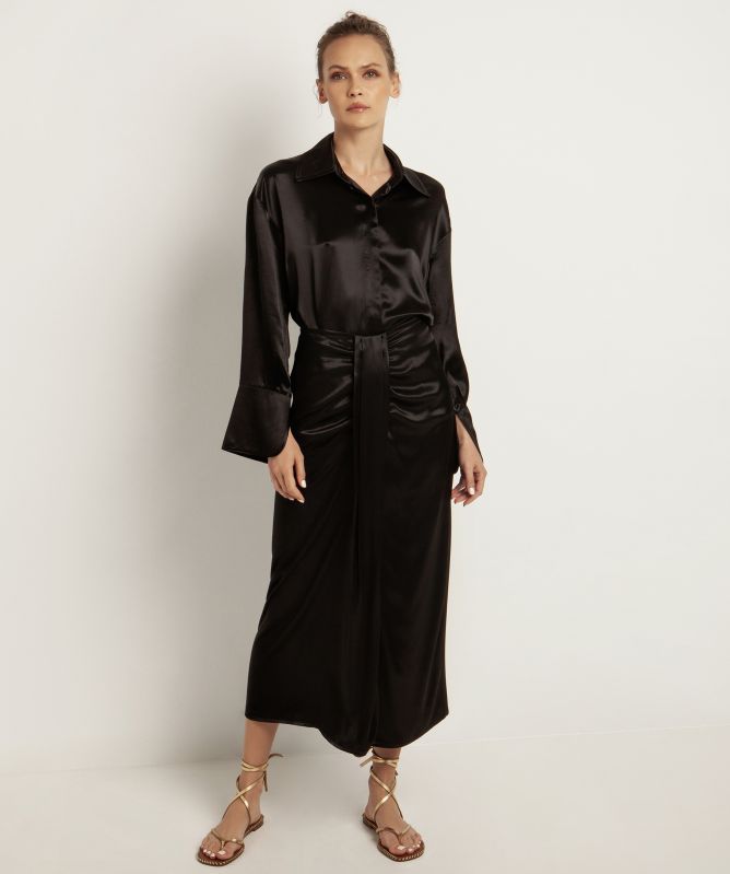 Greek Archaic Kori Satin Shirt