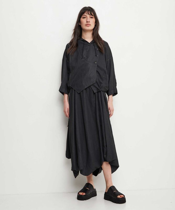 Lurdes Bergada Coating Hooded Top