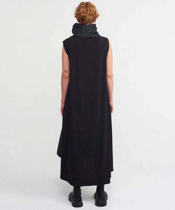 NU London Pintucked Taffeta Dress