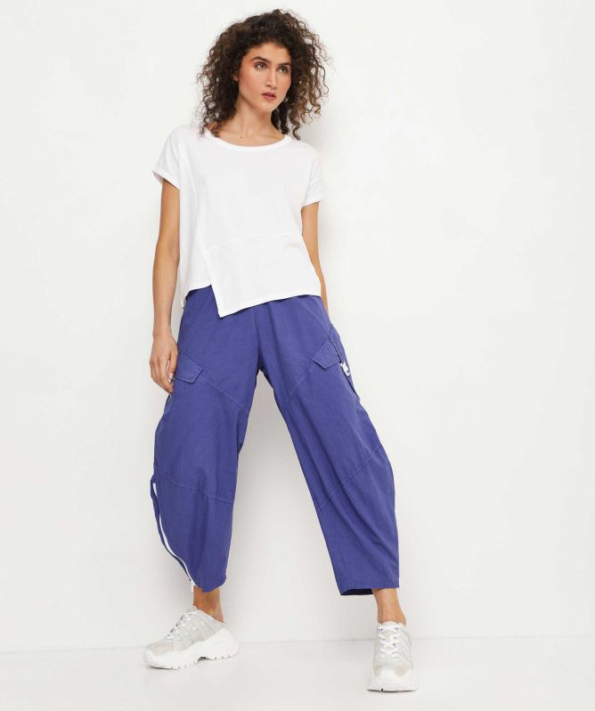 Lurdes Bergada Cotton Cropped Combat Pants