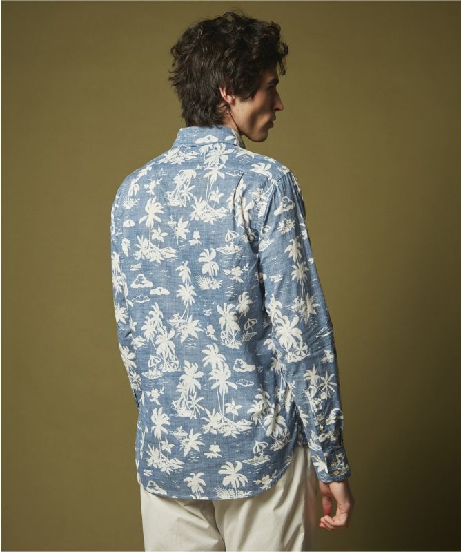 Hartford Surf Print Paul Shirt