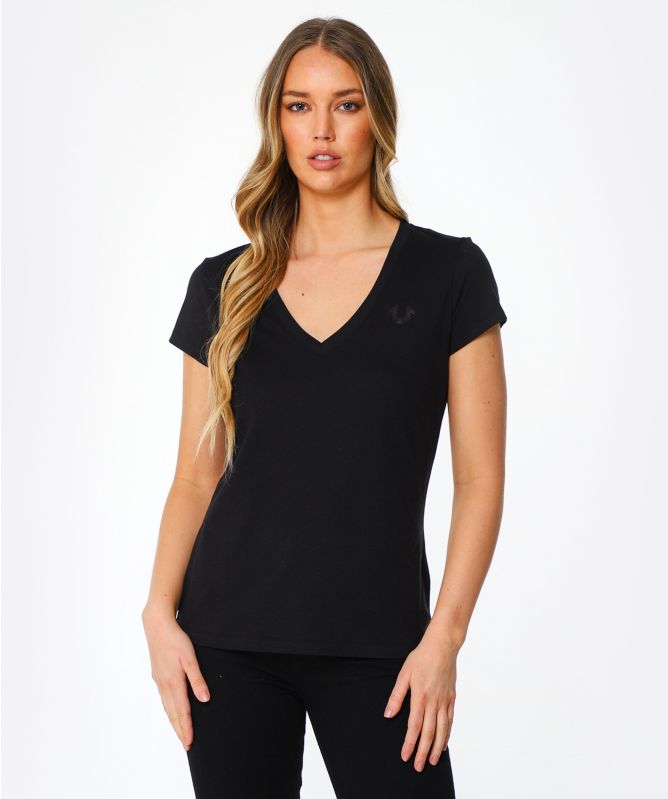 True Religion Buddha Logo V Tee