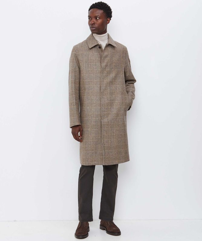 Mackintosh Wool Glencheck Dunkeld Coat