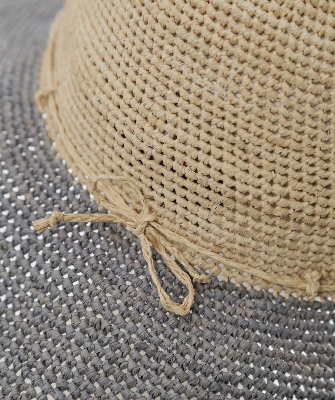 Rabarany Wide Brim Raffia Hat