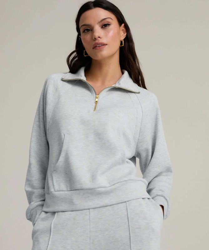 Chelsea Peers LuxeComfort Scuba Half Zip Sweatshirt