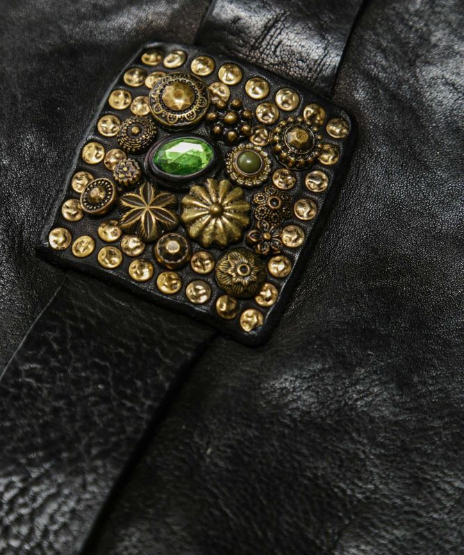 Campomaggi Studded Leather Shopper Bag